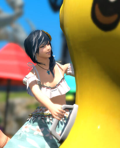 Taimu on a Floatie Taimu on a Floatie